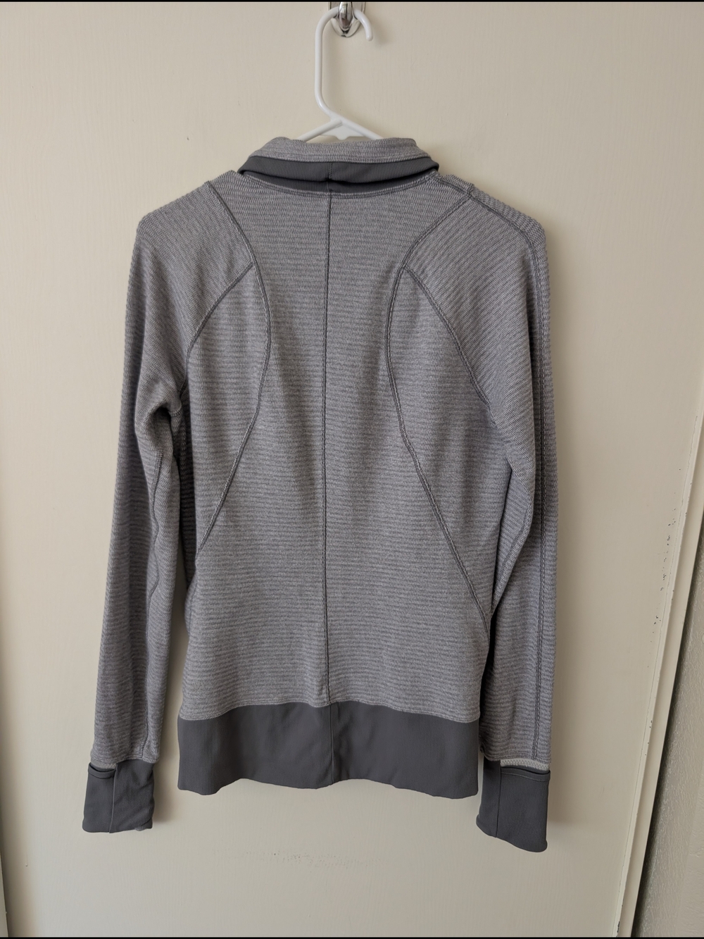 lululemon athletica Womens 10 Runderful 1/2 Zip Gray Activewear Running Outdoors - Picture 6 of 7